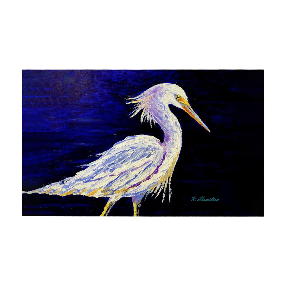 Palette Snowy Egret Door Mat 30x50. Picture 1