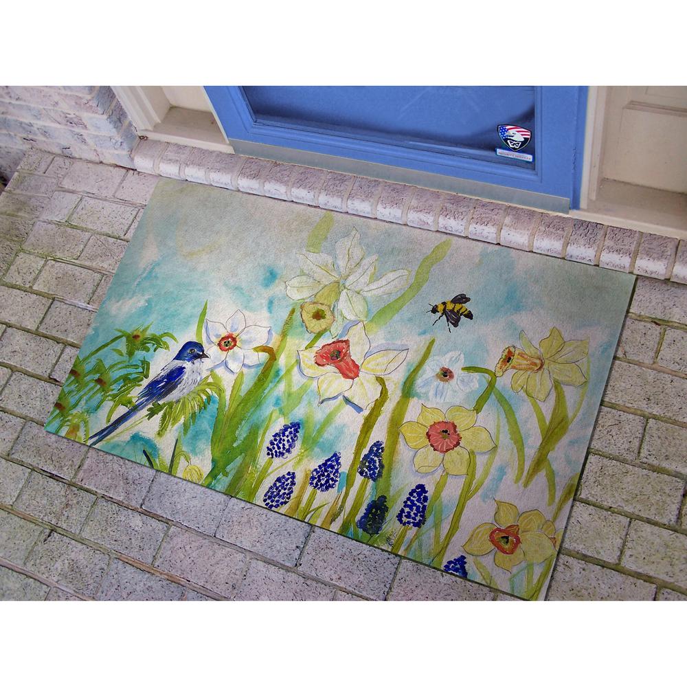 Bird & Daffodil Door Mat 30x50. Picture 2