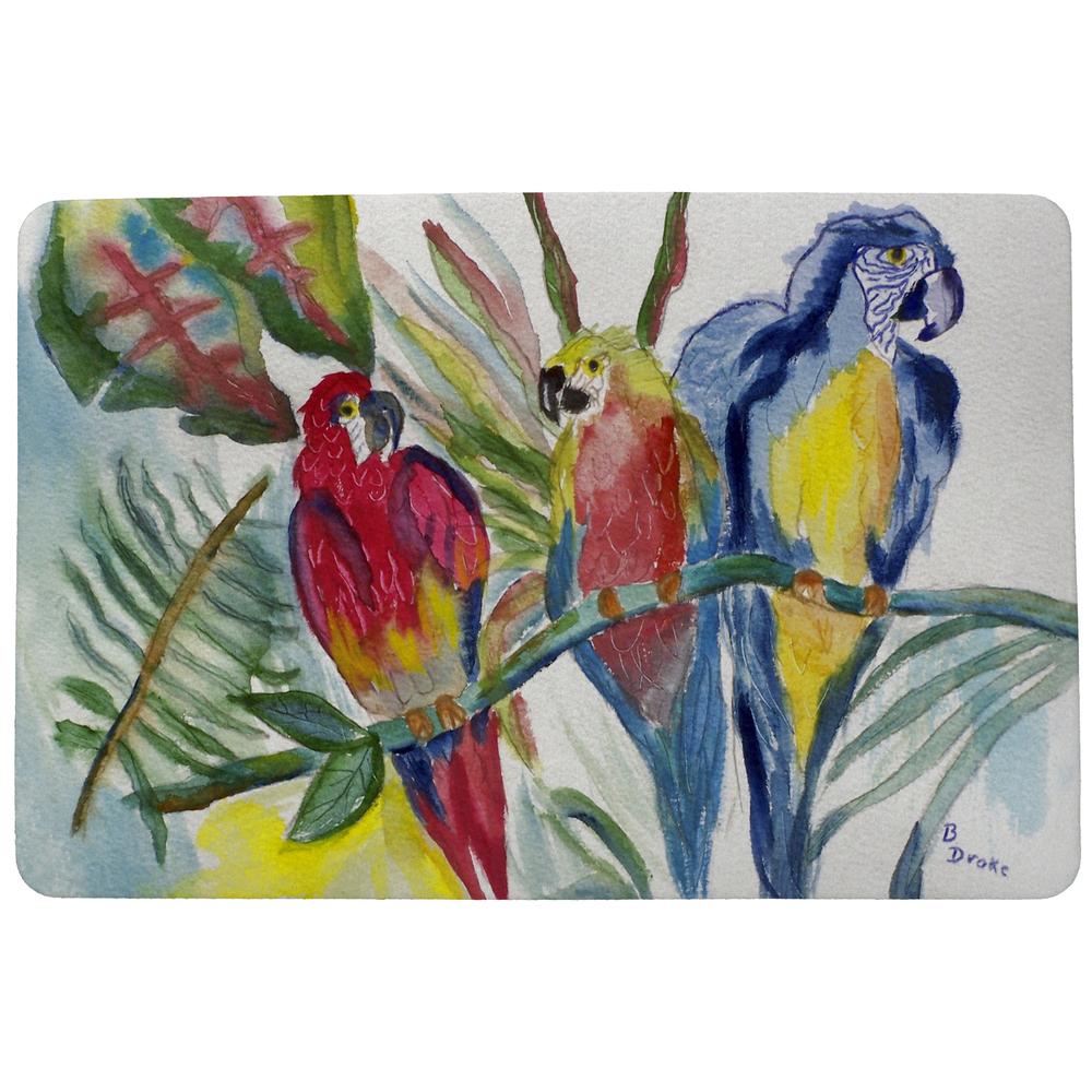 Parrot Family Door Mat 18x26. Picture 1