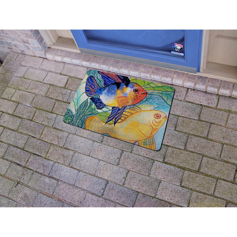 Betsy's Two Fish Door Mat 18x26. Picture 2