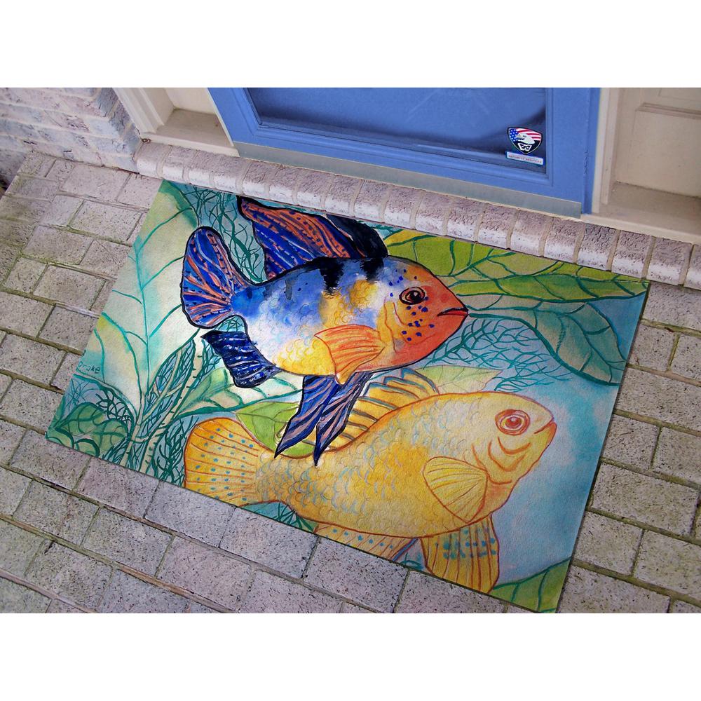 Betsy's Two Fish Door Mat 30x50. Picture 2