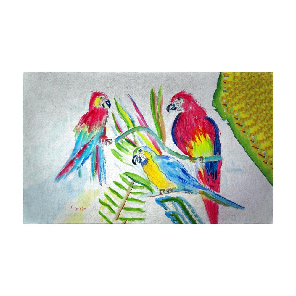 Three Parrots Door Mat 30x50. Picture 1