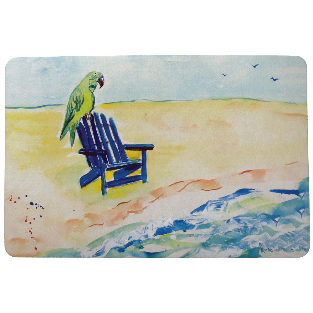 Parrot & Chair Door Mat 18x26. Picture 1