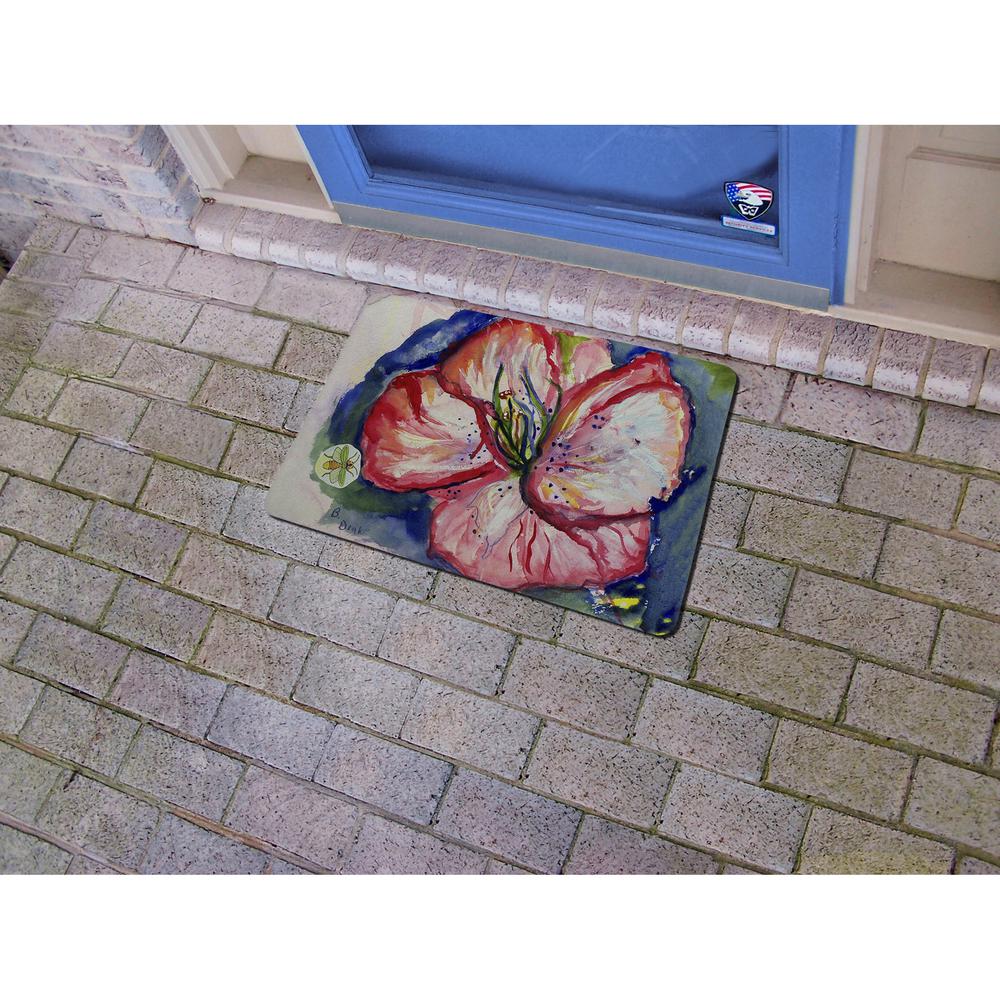 Hibiscus Door Mat 18x26. Picture 2