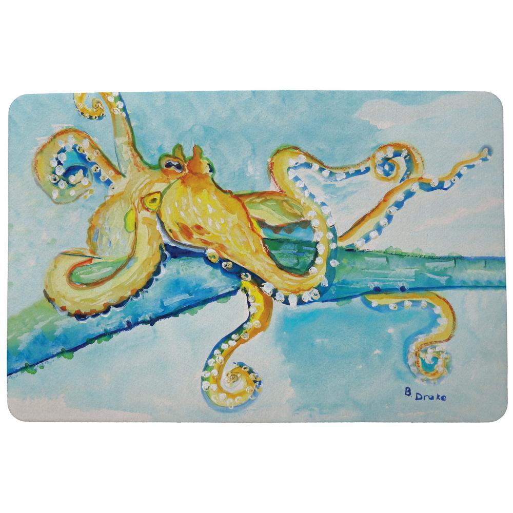 Gold Octopus Door Mat 18x26. Picture 1