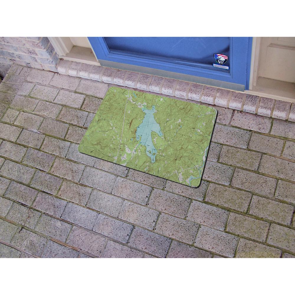 Newfound Lake, NH Nautical Map Door Mat Small. Picture 2
