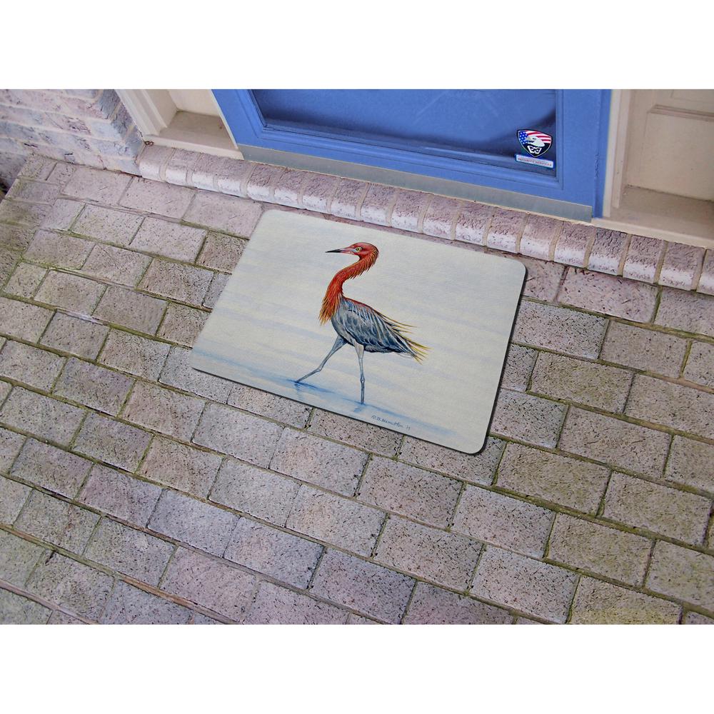 Reddish Egret Door Mat 18x26. Picture 2