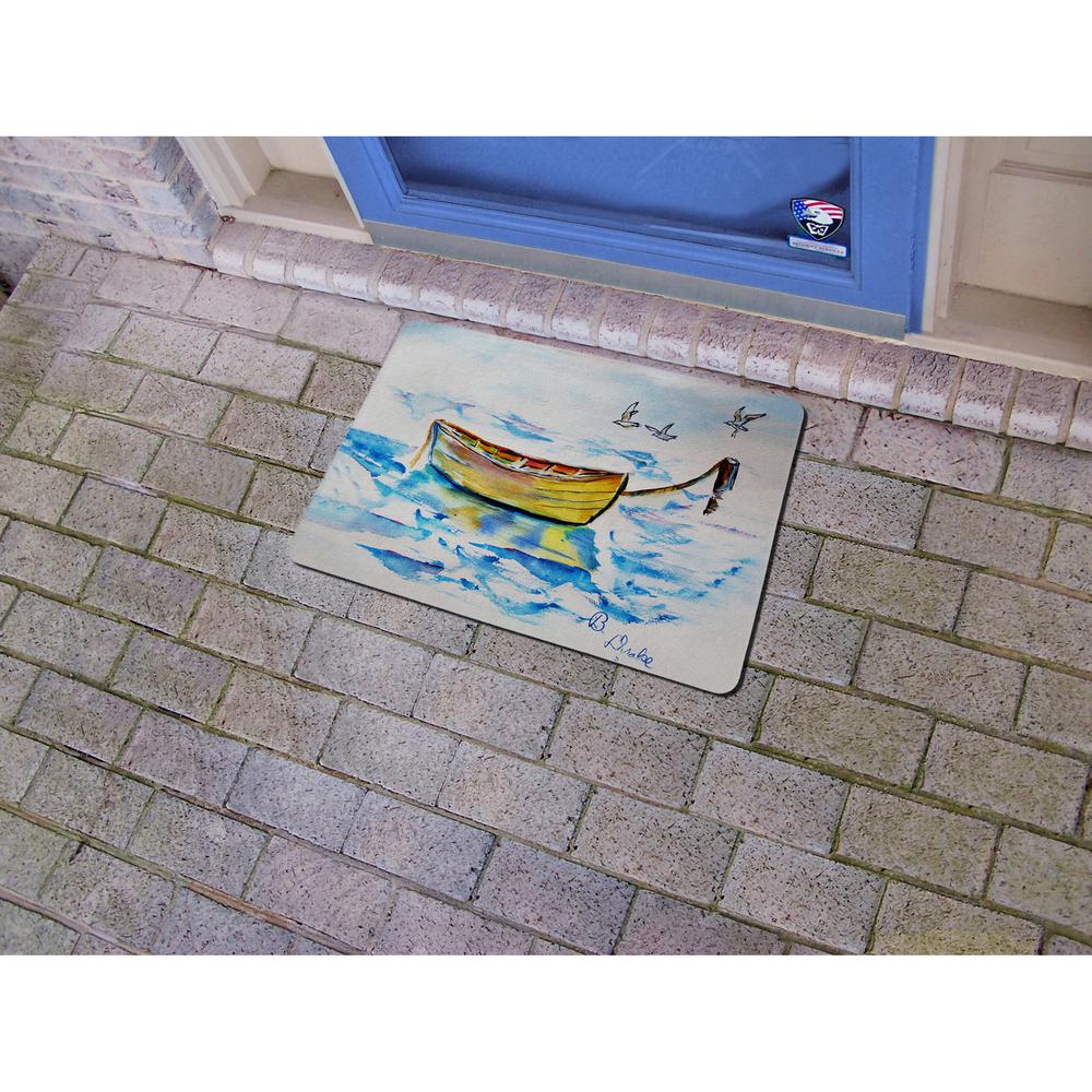 Yellow Rowboat Doormat 18x26. Picture 2