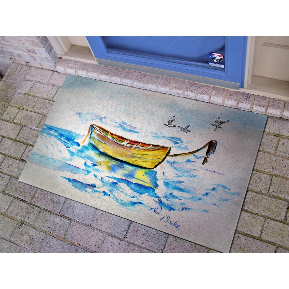 Yellow Rowboat Door Mat 30x50. Picture 2