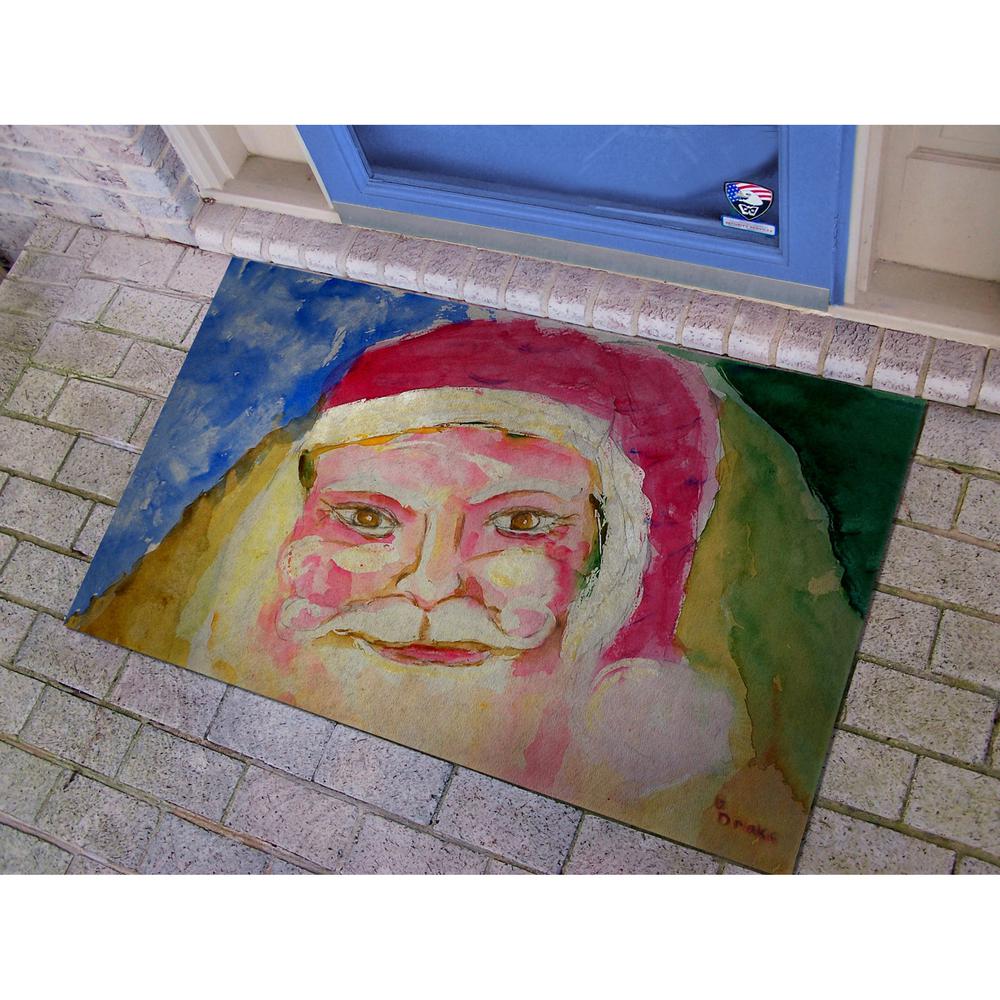 Santa Face Door Mat 30x50. Picture 2
