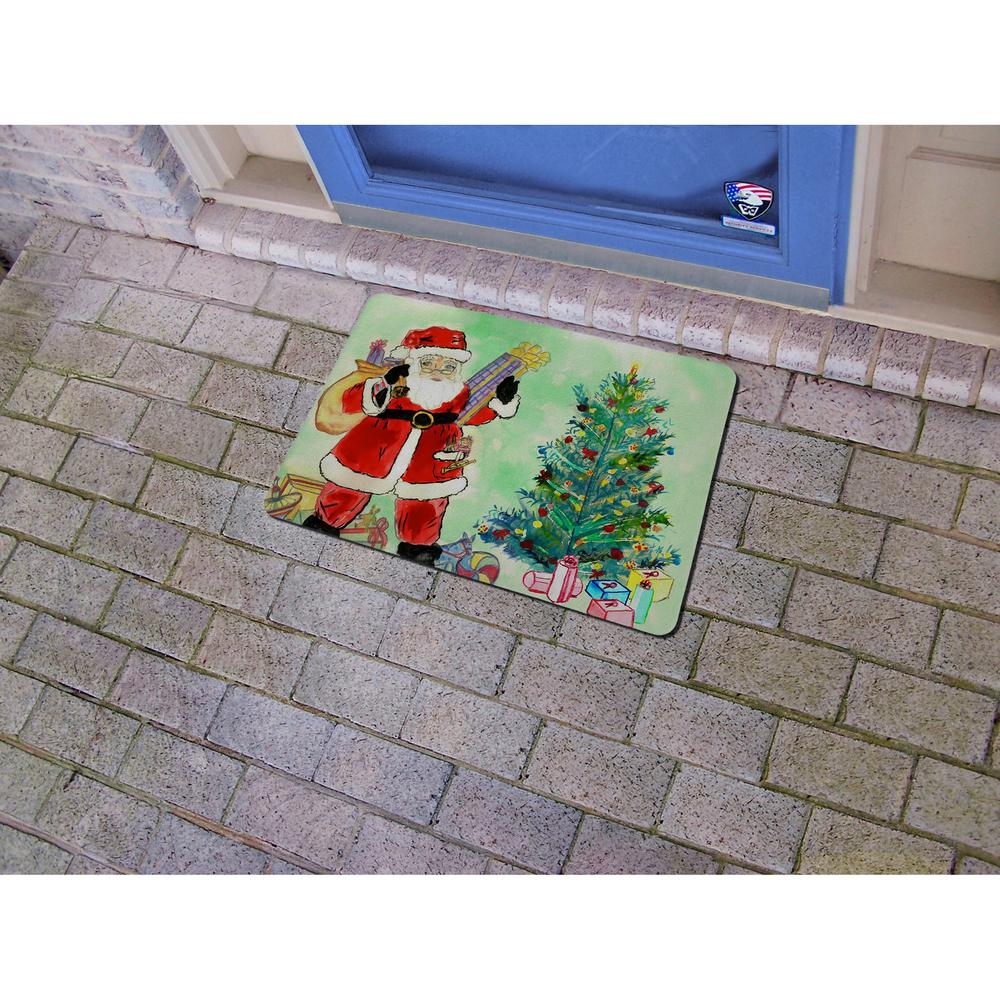 Santa & Christmas Tree Door Mat 18x26. Picture 2