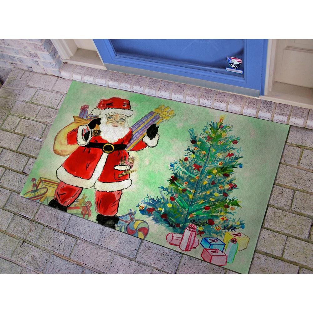 Santa & Christmas Tree Door Mat 30x50. Picture 2
