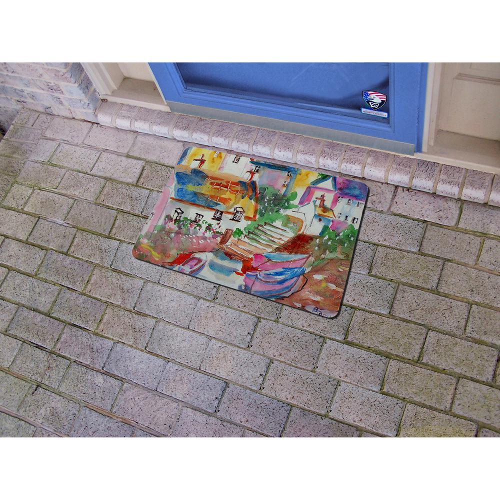Boats At Steps Door Mat 18x26. Picture 2