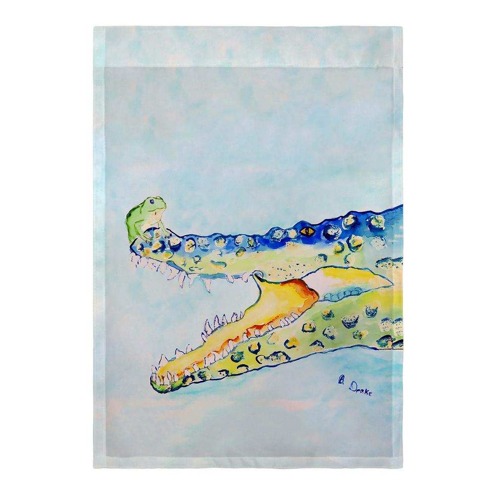 Croc & Frog Flag 12.5x18. Picture 2