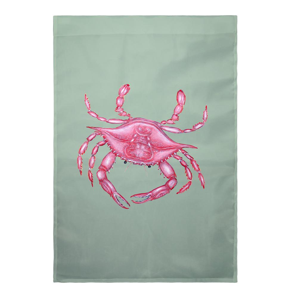 Pink Crab Flag 12.5x18. Picture 1