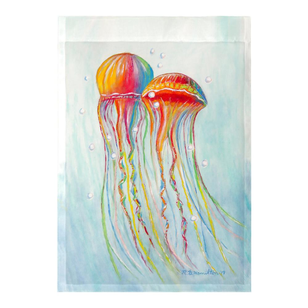 Colorful Jellyfish Flag 12.5x18. Picture 1