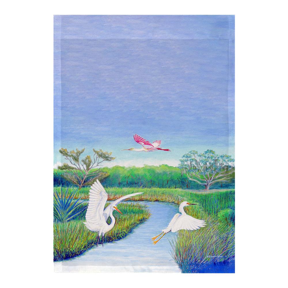 Marsh Wings Flag 12.5x18. Picture 1