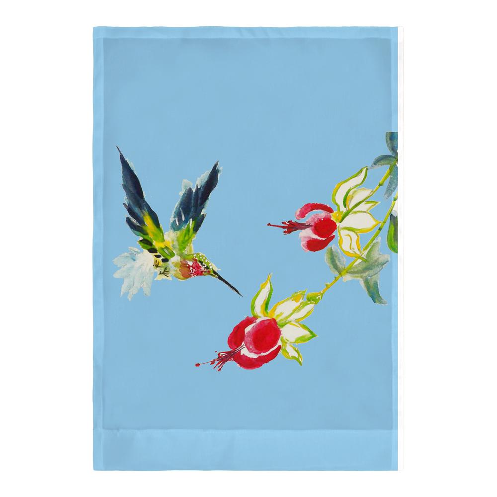 Betsy's Hummingbird Flag 12.5x18. Picture 1