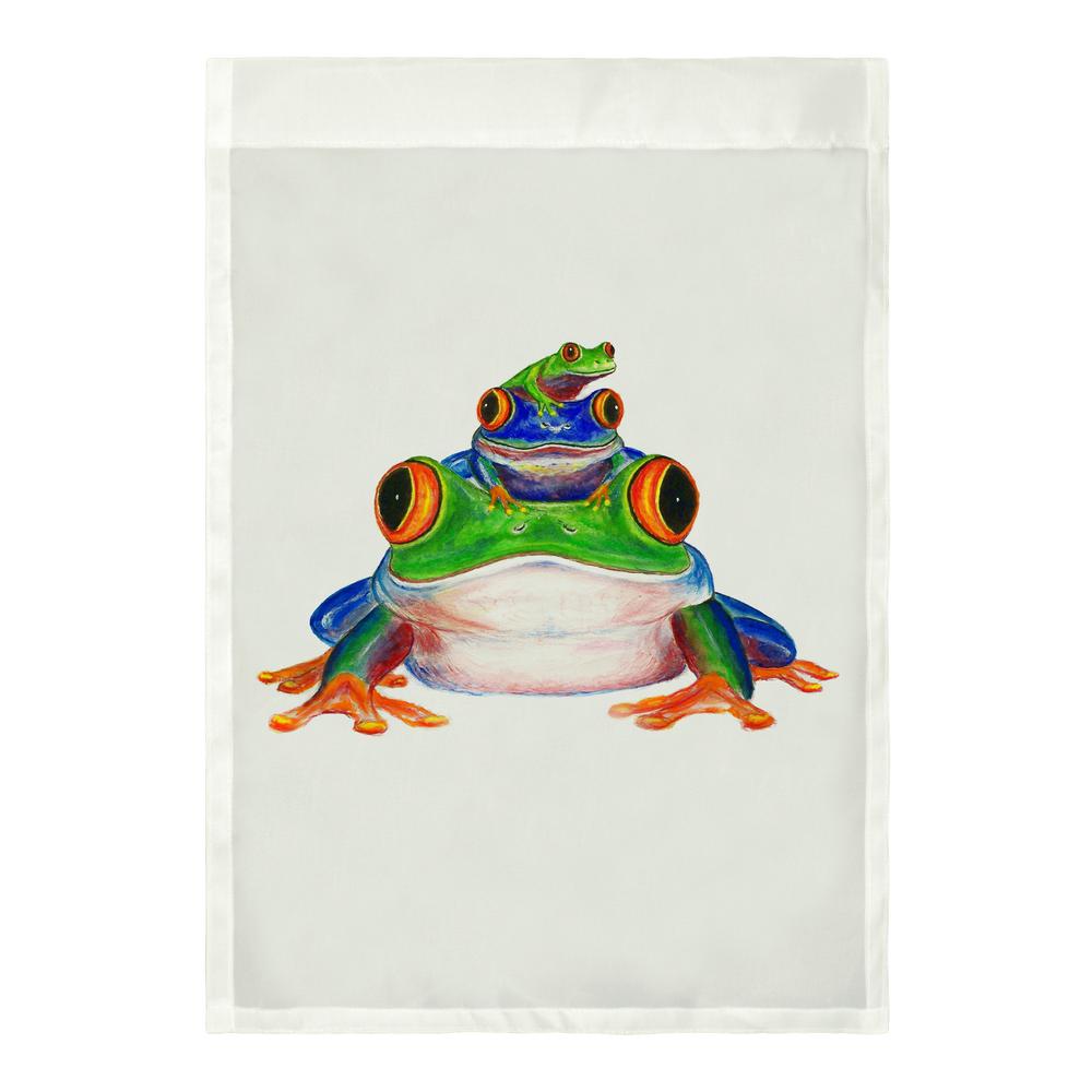 Stacked Frogs Flag 12.5x18. Picture 2