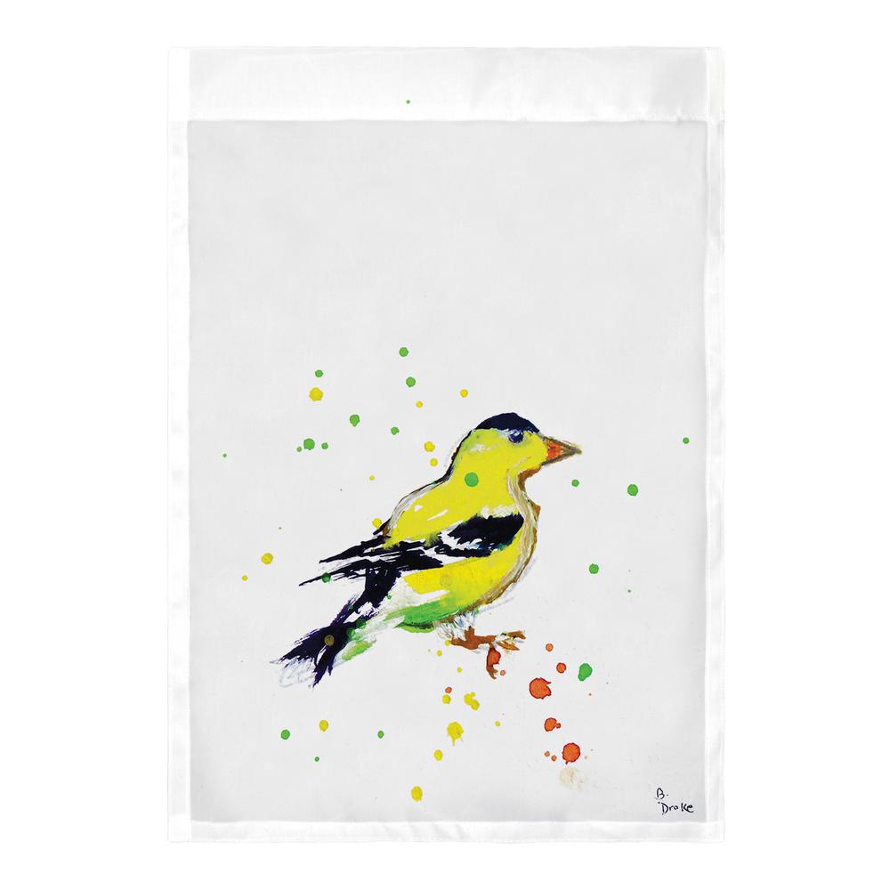 Betsy's Goldfinch Flag 12.5x18. Picture 2