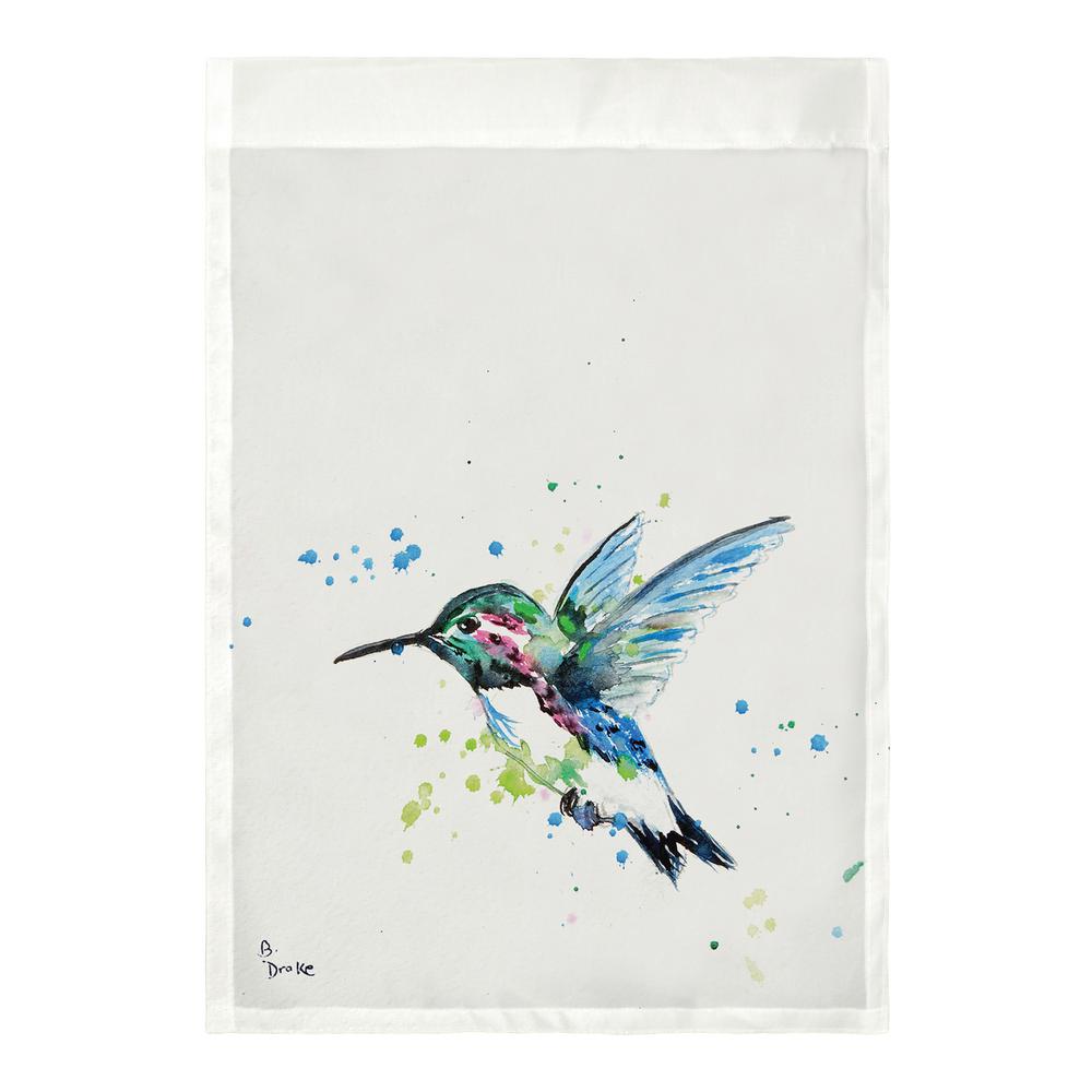 Green Hummingbird Flag 12.5x18. Picture 2