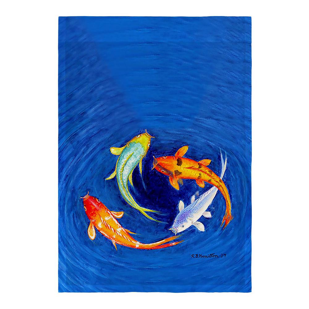 Swirling Koi Flag 12.5x18. Picture 2