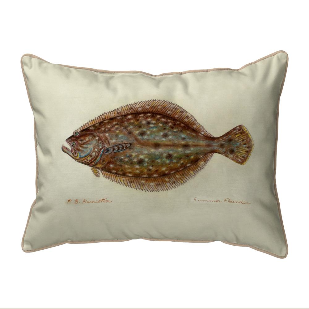 Flounder Large Indoor/Outdoor Pillow 16x20. Picture 1