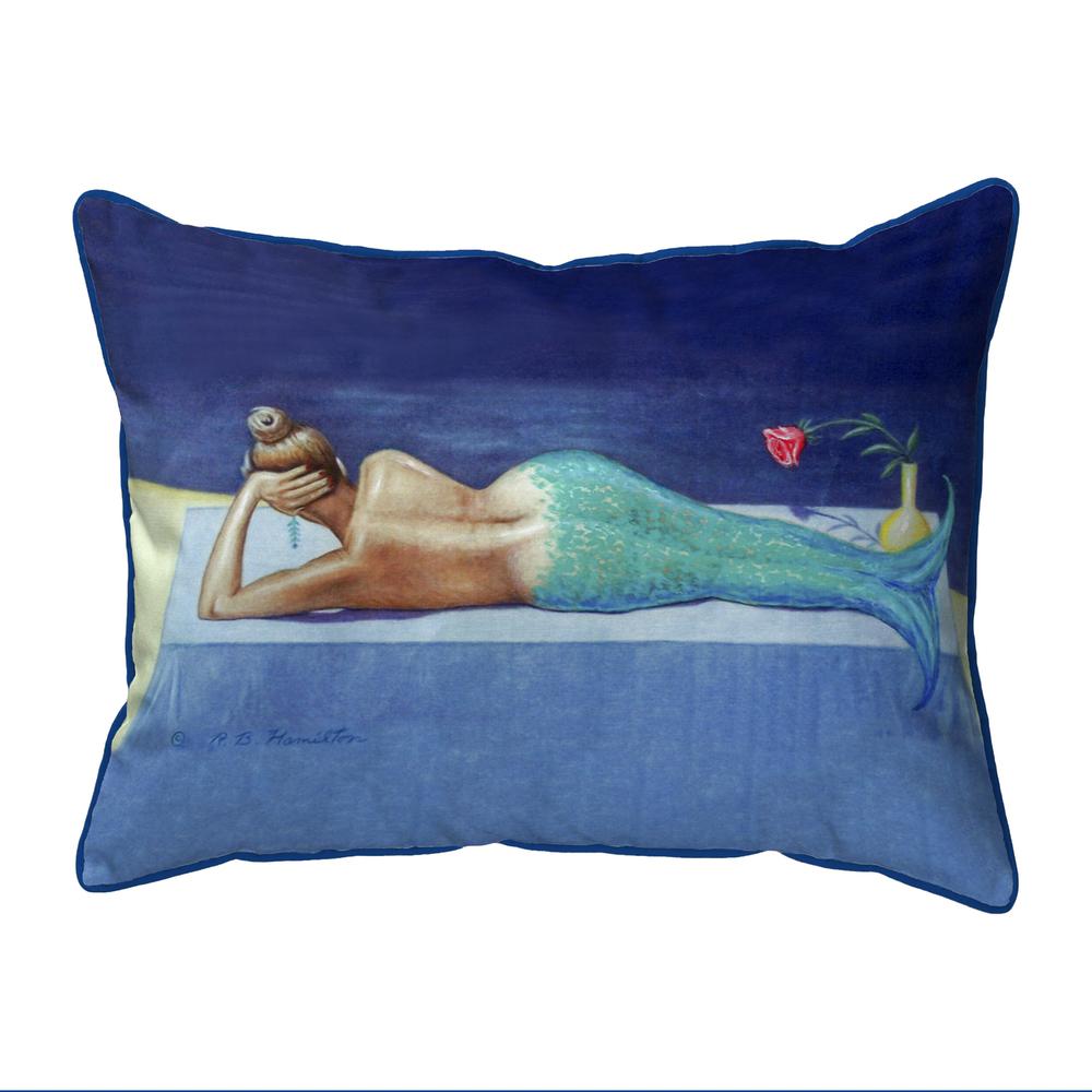Mermaid Large Indoor/Outdoor Pillow 16x20. Picture 1