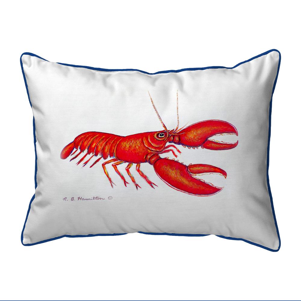 Red Lobster Large Indoor/Outdoor Pillow 16x20. Picture 1