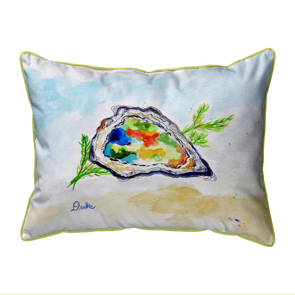 Colorful Oyster Large Indoor/Outdoor Pillow 16x20. Picture 1