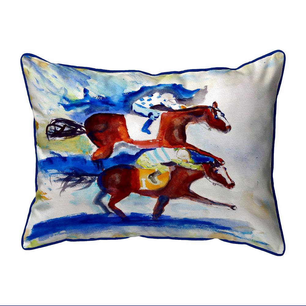 Photo Finish Large Indoor/Outdoor Pillow 16x20. Picture 1