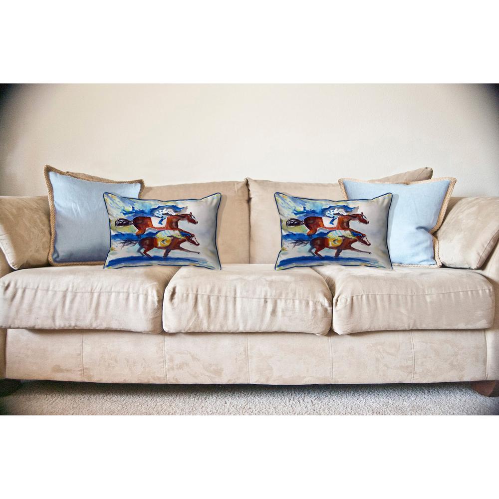 Photo Finish Large Indoor/Outdoor Pillow 16x20. Picture 3