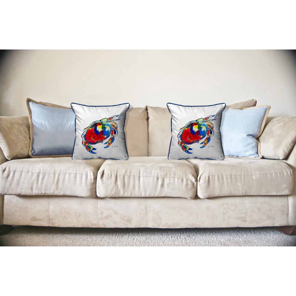 Dungeness Crab Large Indoor/Outdoor Pillow 18x18. Picture 3