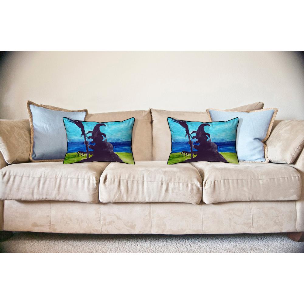 Wicked Witch Large Indoor/Outdoor Pillow 16x20. Picture 3