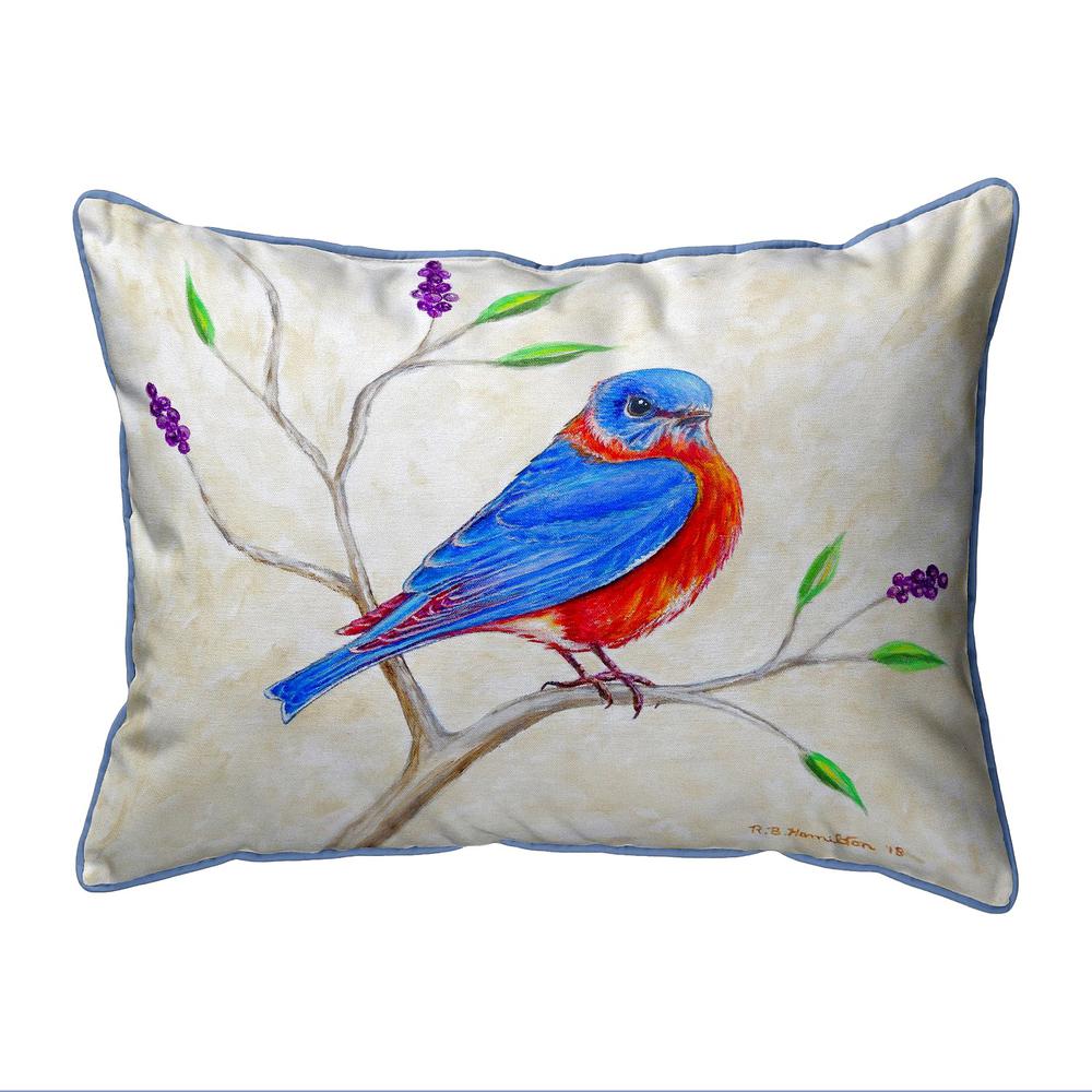 Dick's Blue Bird Large Indoor/Outdoor Pillow 16x20. Picture 1
