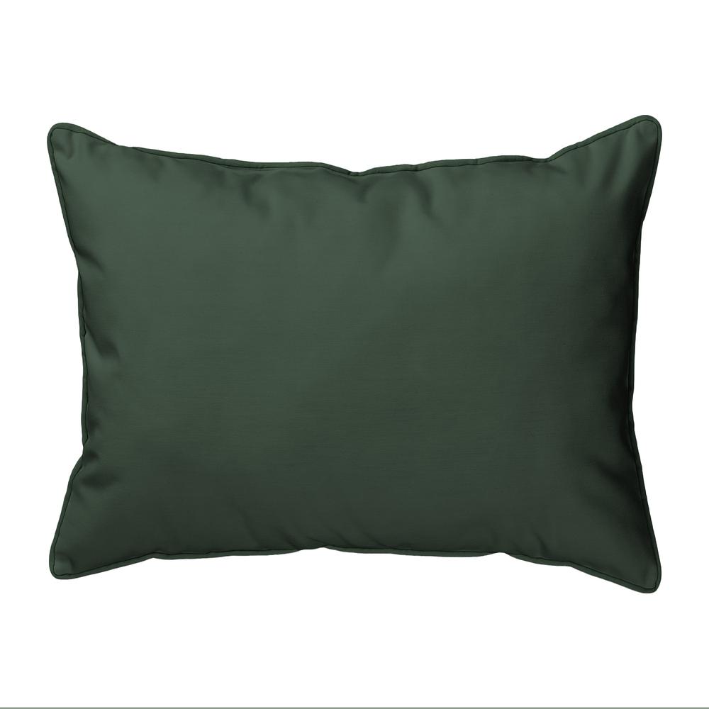 Peach Poinsettia Large Indoor/Outdoor Pillow 16x20. Picture 2