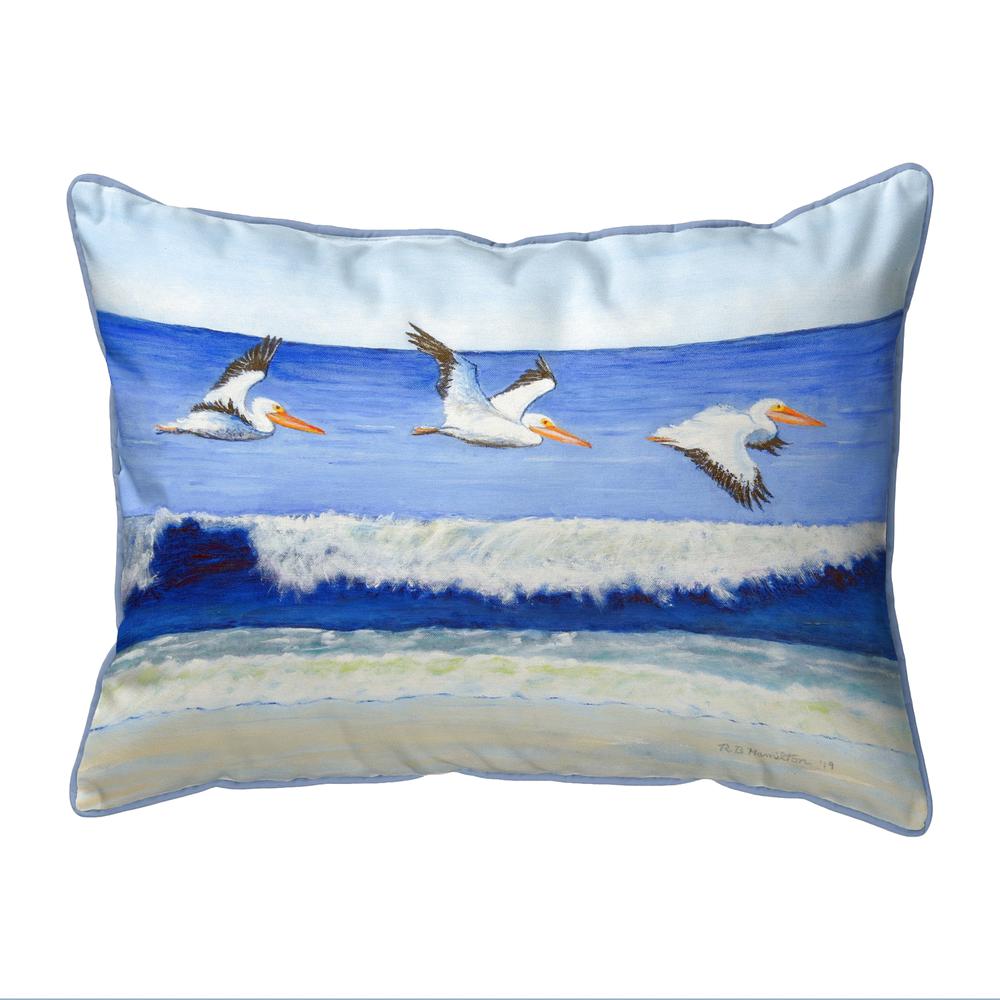 Skimming the Surf Large Corded Indoor/Outdoor Pillow 16x20. Picture 1
