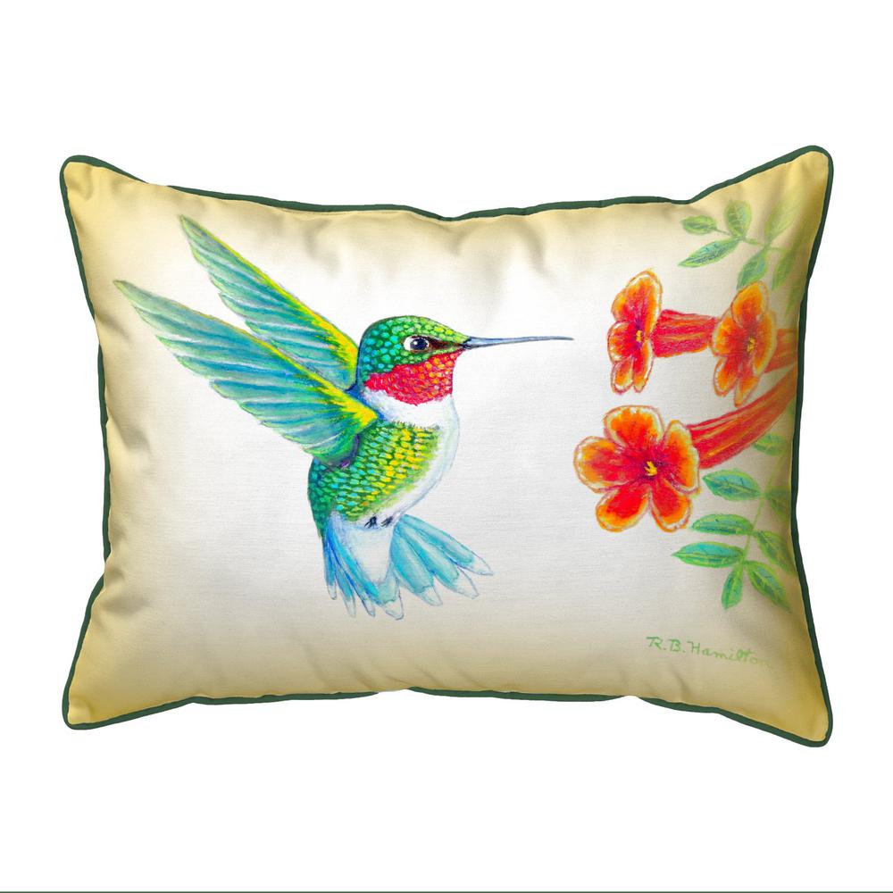 Dick's Hummingbird Large Indoor/Outdoor Pillow 16x20. Picture 1