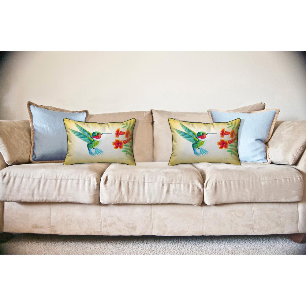 Dick's Hummingbird Large Indoor/Outdoor Pillow 16x20. Picture 3