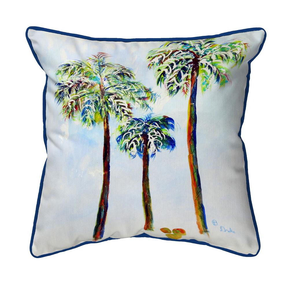 Three Palms Large Indoor/Outdoor Pillow 18x18. Picture 1