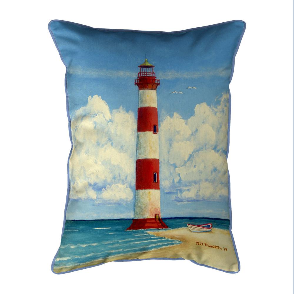 Tybee Lighthouse, GA Large Indoor/Outdoor Pillow 16x20. Picture 1