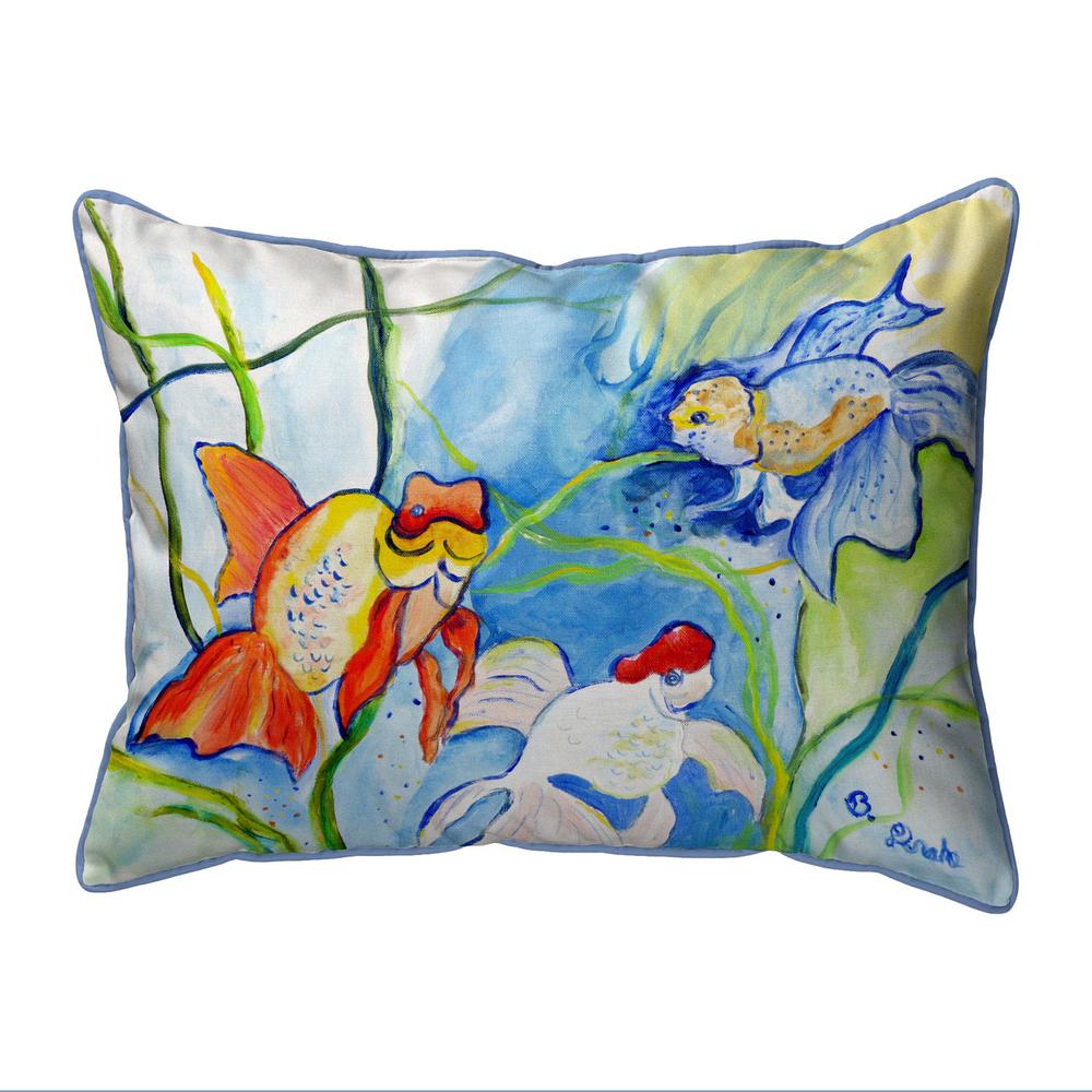 Fantails II Large Indoor/Outdoor Pillow 16x20. Picture 1