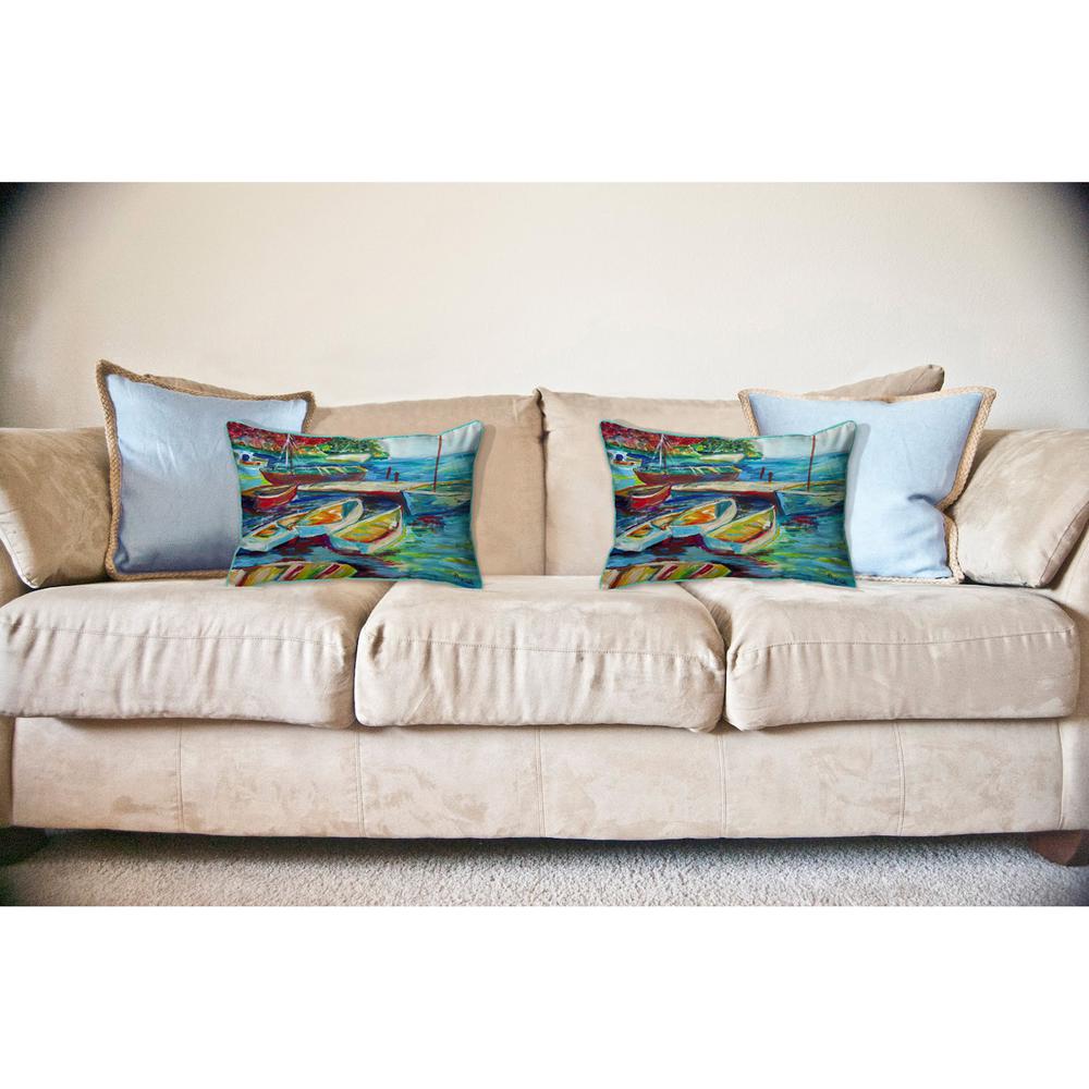 Betsy's Marina II ,Large Indoor/Outdoor Pillow 16x20. Picture 3
