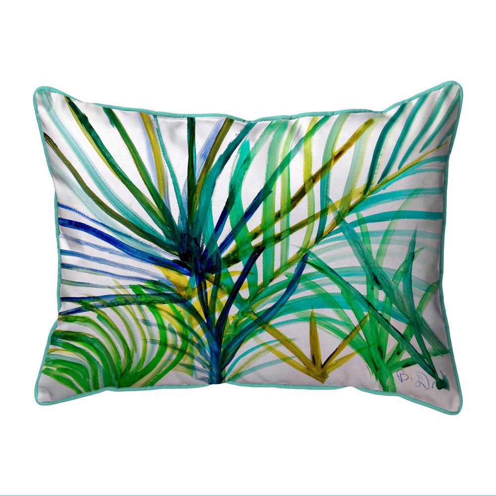Teal Palms 16x20 Large Indoor/Outdoor Pillow. Picture 1