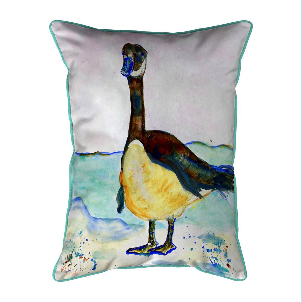Betsy's Goose 16x20 Large Indoor/Outdoor Pillow. Picture 1