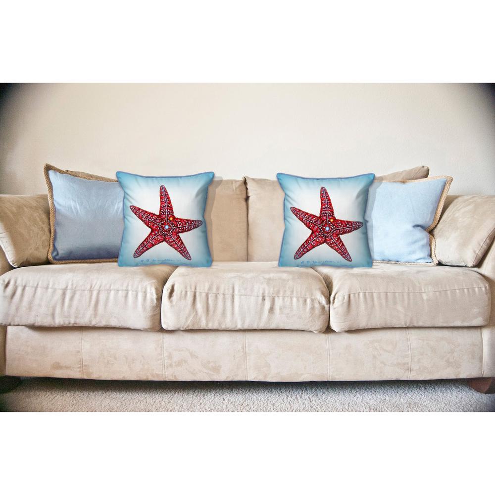 Dick's Starfish 18x18 Large Indoor/Outdoor Pillow. Picture 3