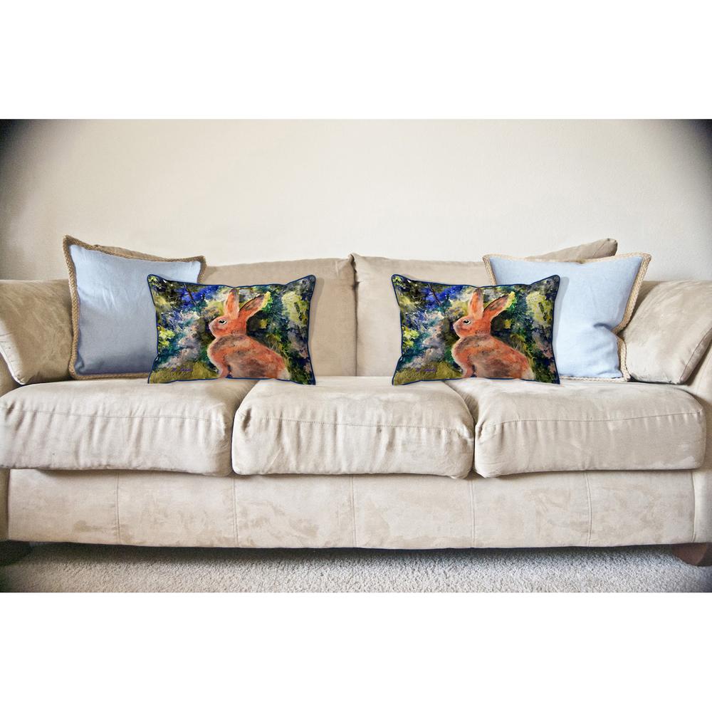 Cottontail Rabbit 16x20 Large Indoor/Outdoor Pillow. Picture 3