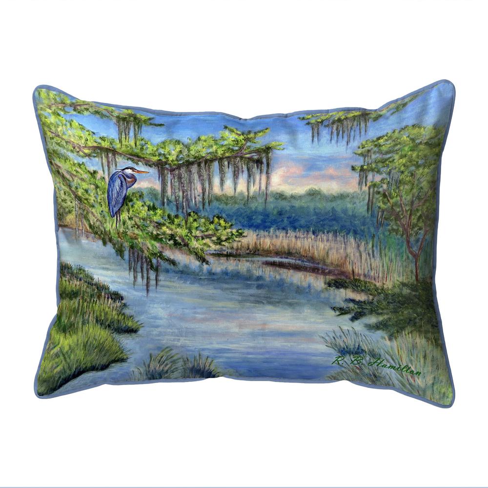 Marsh Morning Large Indoor/Outdoor Pillow 16x20. Picture 1