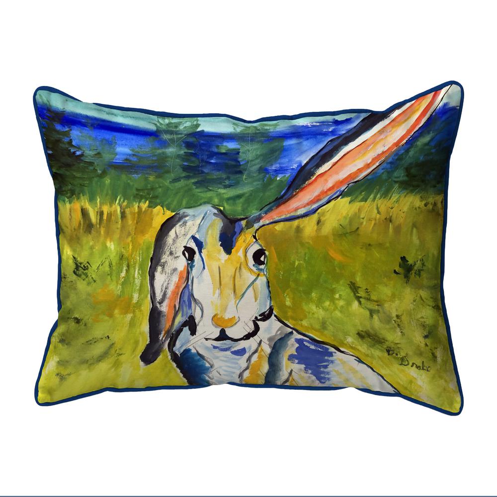 Rabbit Portrait Large Indoor/Outdoor Pillow 16x20. Picture 1