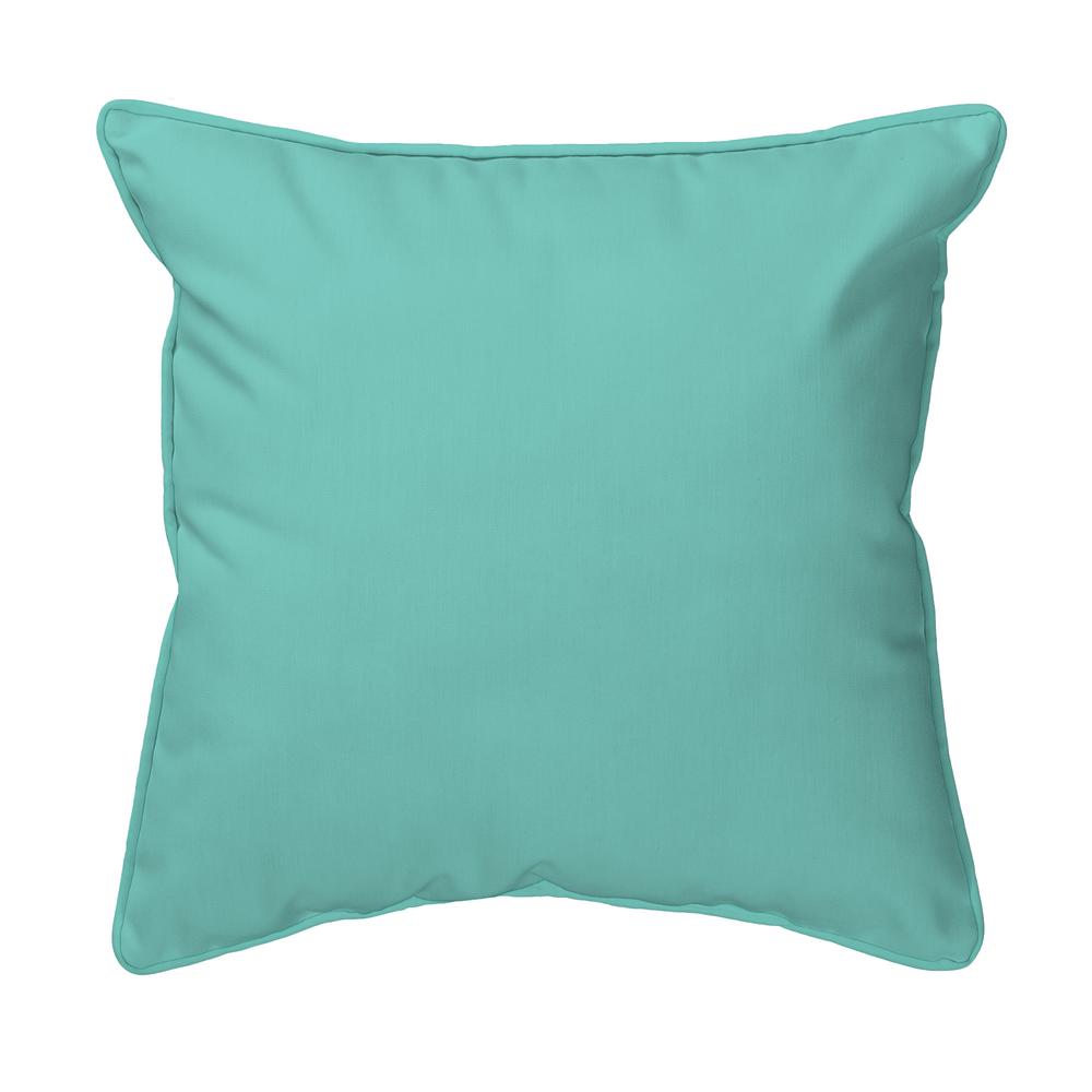 Aqua Oysters Large Indoor/Outdoor Pillow 18x18. Picture 2